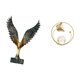 thumbnail image 5 of Escultura De Cristal Radiante Con Alas, Figura De Metal Feng Shui, Adorno Para Escritorio, Pasillo, Chimenea, Dormitorio, Sala De Estar, Oficina, Decoración., 5 of 8