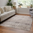 thumbnail image 2 of Feizy Caprio Transitional Damask, Gray/Ivory/Tan, 2'6" x 12' Runner Sheen Bohemian & Eclectic Distressed Floor Rug for Living room Bedroom, 2 of 9