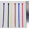 thumbnail image 2 of 100 4" Cable Ties Zip Tie 4 Inch Mix (6 Different Colors) Nylon Craft Home Shop, 2 of 5