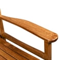 thumbnail image 6 of QXDRAGON Wood Rocking Chair, Outdoor Wooden Rocker with Backrest & Armrest, 6 of 9