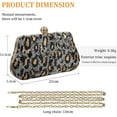 thumbnail image 2 of Sparkly Sequin Evening Bag for Women Fashion Leopard Print Shoulder Bag Party Prom Handbag, 2 of 6