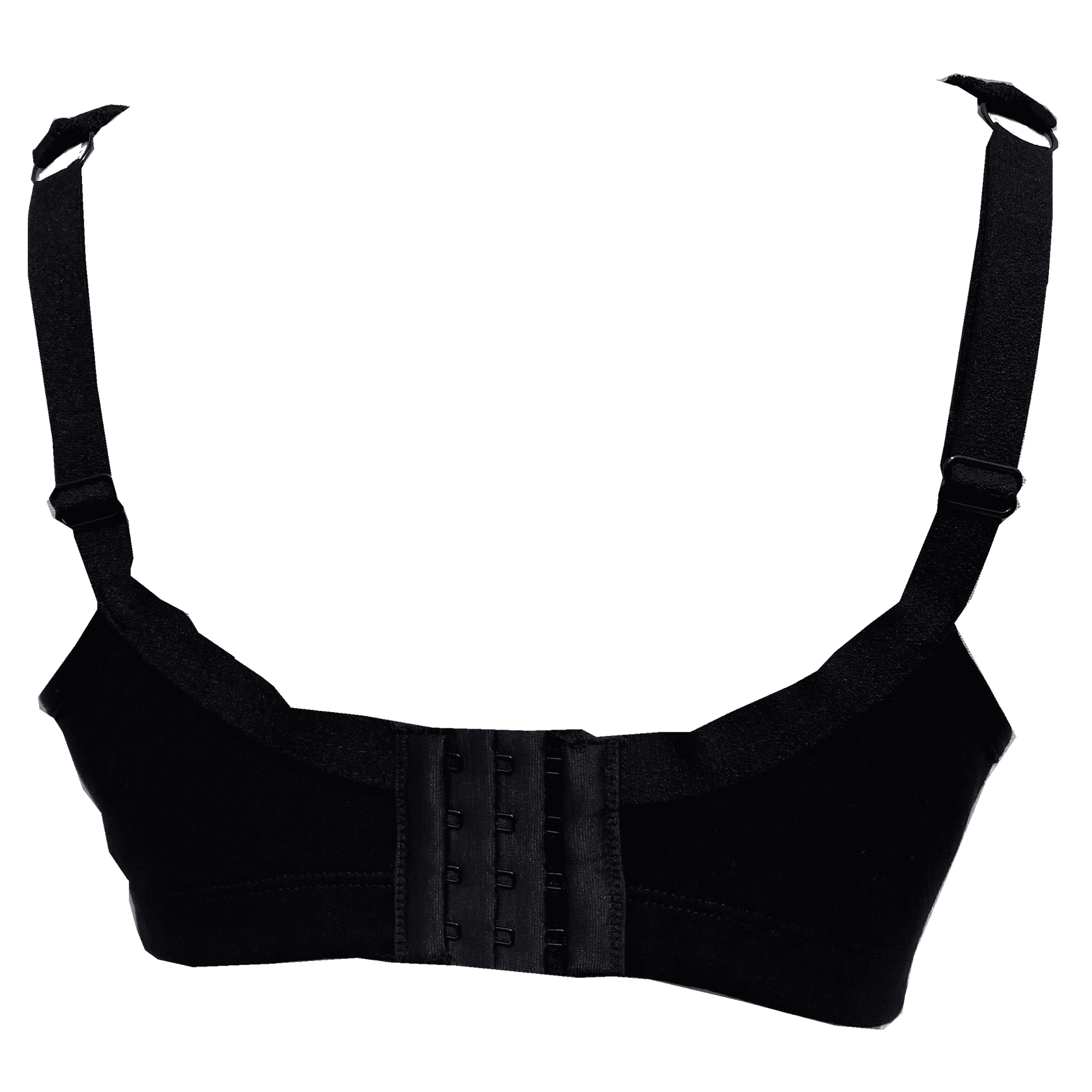 BIMEI Women's Mastectomy Bra Lace Plus Size Full Coverage Non Padded Comfort Cotton Wirefree Bra with Pocket,Black,36D