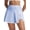Light Blue, variant on Women's High Waisted Swim Skirts Tummy Control Swimsuits Quick Dry Bathing Suit with Pocket Liner Modest Swimming Bottoms Black L