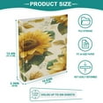 thumbnail image 5 of 3 Ring Binder 1.5 inch Round Rings with Interior Pockets Binders Organizer Office School 2Pack Bright Vintage Sunflowers, 5 of 10