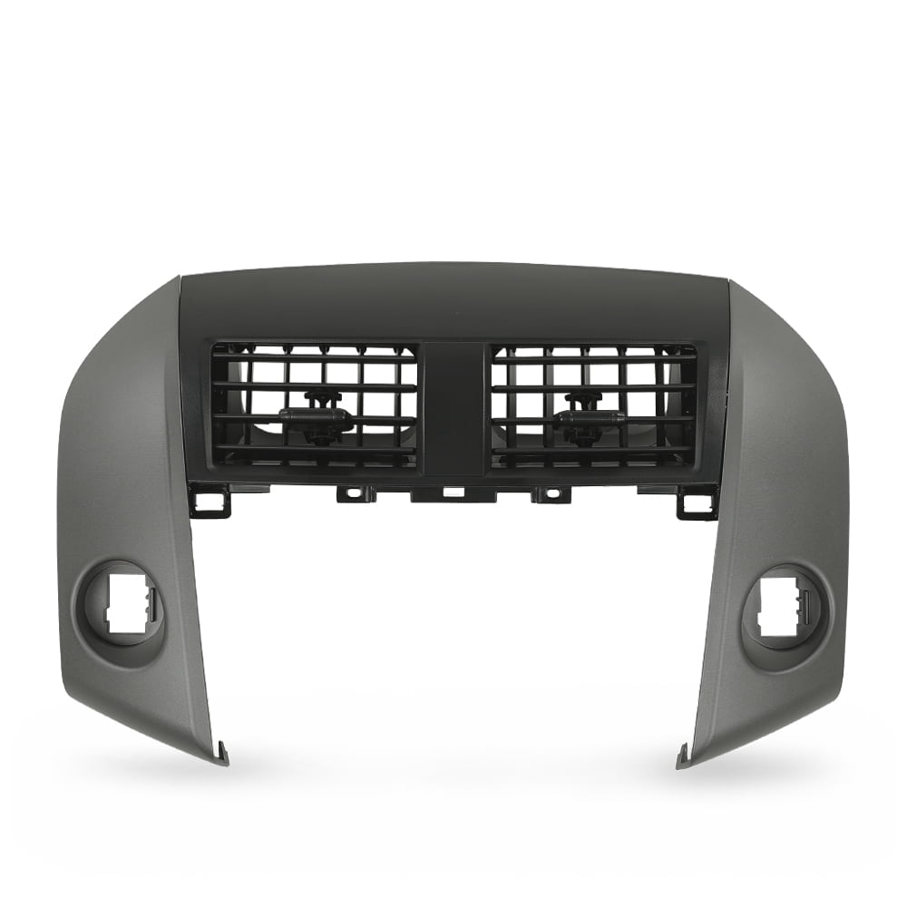 PIT66 Center Dash A/C Heater Air Vent Cover Trim Bezel Switch Black Fit for Toyota Rav4 2006-2012
