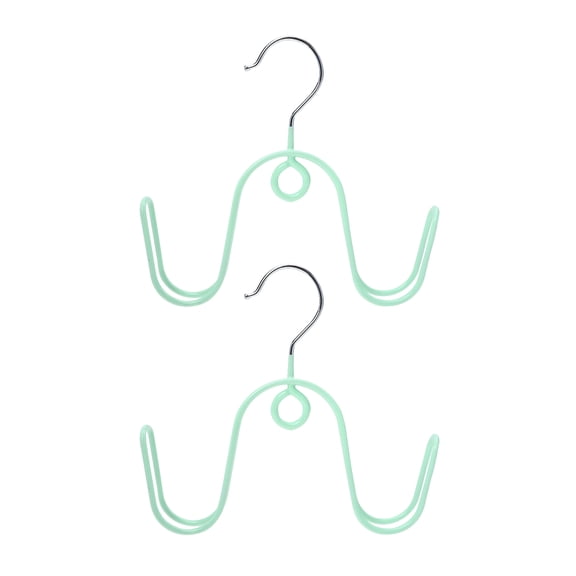 UPOUART 2Pcs Boots Hanger Stainless Steel Shoes Organizer with Windproof Non Slip Design in Green