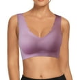 thumbnail image 1 of zuwimk Sports Bras for Women,Women's Invisible Embrace ComfortFlex Fit Wirefree Bra Purple,S, 1 of 5