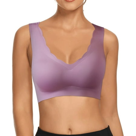 Durtebeua Women Backless Sports Bra Slim Padded Low Impact Workout Yoga Bras