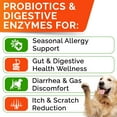 thumbnail image 2 of STRELLALAB Probiotics Chews for Dogs & Digestive Enzymes + Digestion & Gut Health Treats, Probiotics for dogs, Fiber Supplement, Anti Diarrhea, Constipation, Upset Stomach&Gas Relief,Canine Prebiotic, 2 of 6