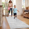 thumbnail image 4 of xianlin-Tchido Tapis de Couloir 2x6 Ft Coureur Boho Lavable Tapis de Couloir Antidérapant Tapis d'Entrée Tapis de Chevet Gris, 4 of 4