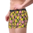 thumbnail image 2 of Uemuo Tulips Flowers Pattern Men's Boxer Briefs,Trunk Anti-Chafing,Comfortable, Durable, and Stylish Underwear-XX-Large, 2 of 9