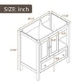30" Freestanding Bathroom Vanity Without Sink,Only Base, Bathroom