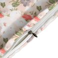thumbnail image 4 of HAHDAXIA Floral Pattern Bedding Solid Comforter Set for All Seasons,3 Pieces(1 Comforter+2 Pillowcases),Soft Microfiber Bedding Set King(90"x90"), 4 of 7