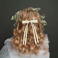 thumbnail image 4 of Elegant Tassel Ribbon Bowknot Hair Clips For Women Long Tail Barrettes Hair Accessories, 4 of 6