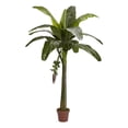 thumbnail image 1 of Nearly Natural Arbre en Soie de Bananier de 72 Pouces Toucher Réaliste avec de Minuscules Bananes Qui Germent en Vert, 1 of 5