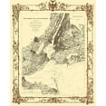 thumbnail image 2 of Lindenkohl 15x17 Black Ornate Wood Framed with Double Matting Museum Art Print Titled - New York City New York - Lindenkohl 1860, 2 of 4
