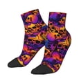 thumbnail image 2 of Bingfone Skull Design Patterned Men'S Women'S Casual Cotton Socks, 2 of 9