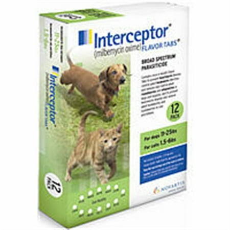 Interceptor 11-25 lbs Chewable Tablet - 6 Count