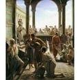 thumbnail image 2 of Carl Bloch 20x23 Black Ornate Framed Double Matted Museum Art Print Titled: Turning Water to Wine (The Wedding at Cana), 2 of 5