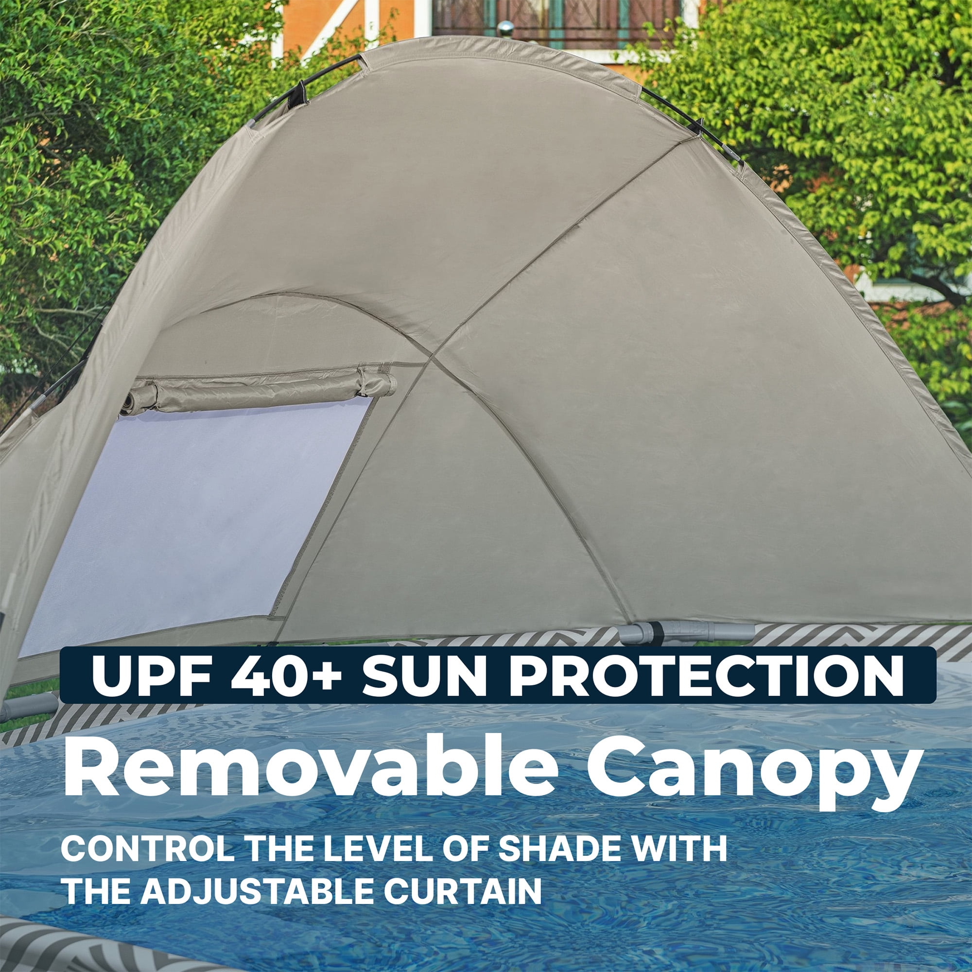 Bestway Steel Pro MAX 13'x42" Metal Frame Above Ground Pool, Canopy, Pump, Ladder, & Cover