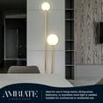 thumbnail image 5 of Sunshine Lighting B3167077 Ambiate Inversione Modern U-Shaped Floor Lamp E26 Base - 40W - Black & Gold, 5 of 5