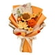 thumbnail image 1 of Ramo de la flor de la flor de crochet regalo de la madre del día de la hija de la hija de la decoración del hogar artificial para la flor de la vierna Tulipán naranja, 1 of 8