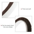 thumbnail image 4 of Uxcell Weather Stripping Brush, 65ft l x 0.28" W x 0.24" H Self-Adhesive Seal Weatherstrip Sweep Brush Brown for Door Window, 4 of 5