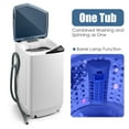 thumbnail image 6 of Giantex Full-Automatic Washing Machine, 7.7lbs Capacity Washer and Spinner Combo w/Built-in Barrel Light, Drain Pump & Long Hose, Compact Laundry Washer for Small Spac/RV/Dorm (Blue), 6 of 10