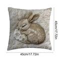 thumbnail image 3 of Funda de cojín bordada con diseño de caballo | Funda de cojín decorativa para sofá, dormitorio o sala de estar | Funda de cojín cuadrada de 45 cm con tejido afelpado para la decoración del hogar, 3 of 6