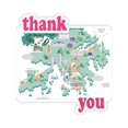 thumbnail image 1 of Hong Kong Map Famous Locations China Thank You Stickers Quote Grateful, 1 of 3