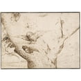 thumbnail image 3 of Hieronymus Bosch 18x14 Black Modern Framed Museum Art Print Titled - The Owl's Nest (1505-1516), 3 of 5