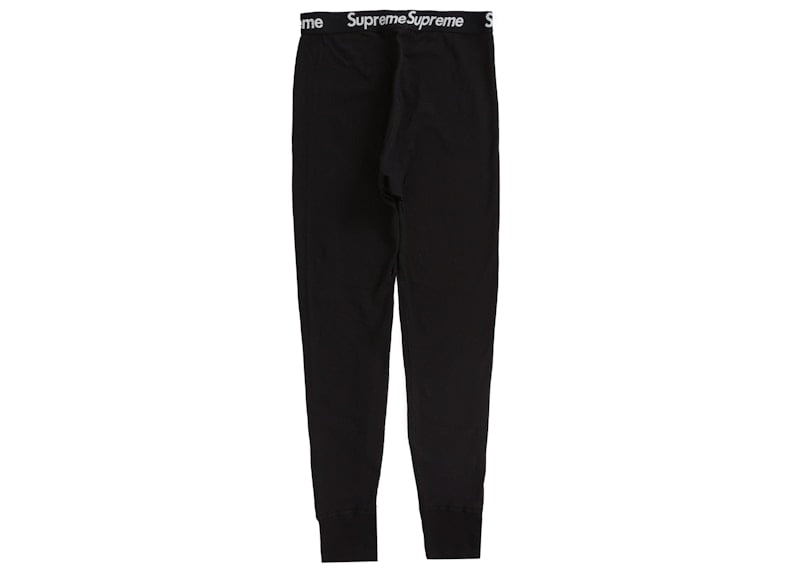 Supreme Unisex Hanes Bones Thermal Pant (1 Pack) Black, from