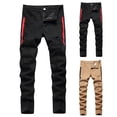 thumbnail image 6 of THJRPQJFD Baggy Jeans for Toddler Boys Low Rise Wide Leg Jeans Toddler Boy Sweatpants Warm Workout Clothes for Boys 4-6 Baby Boy Clothes 12 Months, Black 11-12 Years, 6 of 8
