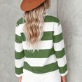thumbnail image 4 of UAYOTSE Girls Kids Striped Long Sleeve Top Crew Neck Classic Print School Everyday Casual Outfit Fall,Sizes 18-24 Months, 4 of 7