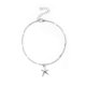 thumbnail image 5 of Qarigey Tobillera de cadena Linda aleación universal Estrella de mar Estilo simple Accesorio de moda geométrica de tobillo para niñas plata 2Conjunto, 5 of 6