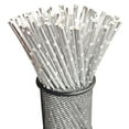 thumbnail image 6 of Meggemo 100PC Disposable Biodegradable Paper Straws Colored Gold Foil for Parties Weddings Home Bar Eco Friendly Safe for Drinks Easy to Dispose, 6 of 8
