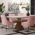 thumbnail image 2 of TOV Furniture Beatrix 19" Transitional Velvet Side Chair in Pink, 2 of 9