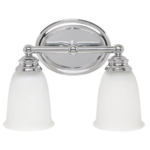 Capital Lighting Chrome 2 Light Vanity Fixture