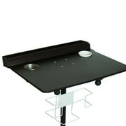 DENEST Tattoo Work Table Tattoo Tray Mobile Work Station Stand Removable Adjustable With Tripod Base Black