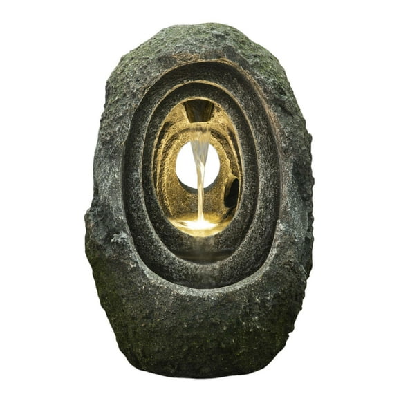 Fontaine grotte intérieur extérieur avec pompe écoénergétique et éclairage à DEL décoratif