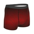 thumbnail image 3 of Naloa Red Geometric Perforated Square Print Mens Underwear - Boxers for Men, Classic Briefs for Men, 3 of 9