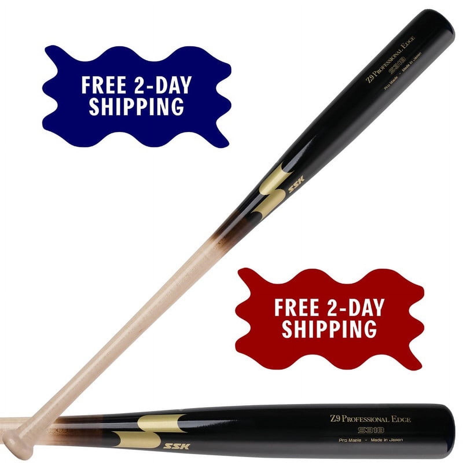 SSK Z9 Professional Edge Pro Maple Wood Baseball Bat - S318