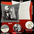 thumbnail image 2 of 4Pcs Halloween Jack and Sally Christmas Pillow Covers 18x18 Inch Horror Cartoon Skull Throw Pillow Case Decorations Linen Decorative Square Cushion Covers for Home Sofa Couch Bed, 2 of 7