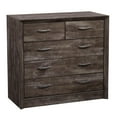 thumbnail image 4 of CorLiving Newport Mid Century Modern Engineered Wood 5 Drawer Adult Dresser, Brown, 4 of 9
