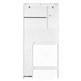 thumbnail image 5 of Ktaxon Farmhouse Over the Toilet Bathroom Storage Cabinet Space Saver, Washed White, 5 of 15
