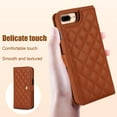 thumbnail image 2 of Case Wallet for iPhone 7 Plus/8 Plus, [Wristlet & Crossbody Strap] RFID Blocking 5 Card Slots Stand [Shockproof TPU Shell] PU Leather Magnetic Flip Cover Compatible with iPhone 7 Plus/8 Plus, Brown, 2 of 9