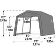 thumbnail image 4 of Shed-In-A-Box 10 X 10 X 8 Ft Peak Grey, 4 of 15