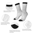 thumbnail image 4 of Honeii Silver Glitter Print Adult Socks,Crew Socks,Casual Calf Socks,Daily Wear Socks for Men & Women, Perfect for Sports, Casual and Everyday Use, 4 of 6