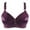 Purple, variant on Wolfast Bras for Women Fashion Printed Bra Wire Free Underwear One-Piece Bra Everyday Underwear Bras for Women