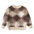 thumbnail image 1 of QUDDERR Tricot pour Garçons de 3 à 11 Ans, Col Rond, Manches Longues, Automne Hiver, 1 of 9